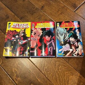 Set of 3 Manga- My Hero Academia books